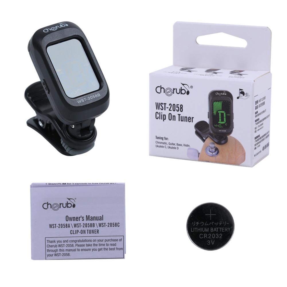 Folk Acoustic Guitar Tuner Violin Ukulele Bass Electronic Tuning Tuner Stringed Musical Instrument Accessories Guitar Bass Tuner