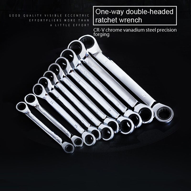 Double Head Ratcheting Box Wrench Metric
