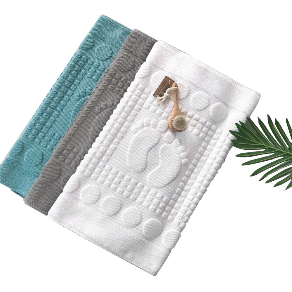 100%  bomulds bademåtte hvidblåt badeværelse tæpper og tæpper hjem hotel spa brusebad fødder håndklæder absorberende toilet badekar måtter tapis