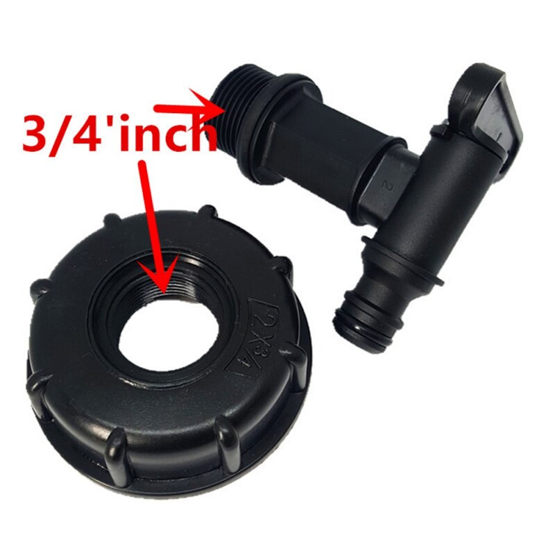 Plastic Ton Vat Gezamenlijke Tank Tap Ibc Vat Adapter Tuin Irrigatie Aansluiting Klep Slang Schakelaar Fittings Tuinieren Joint