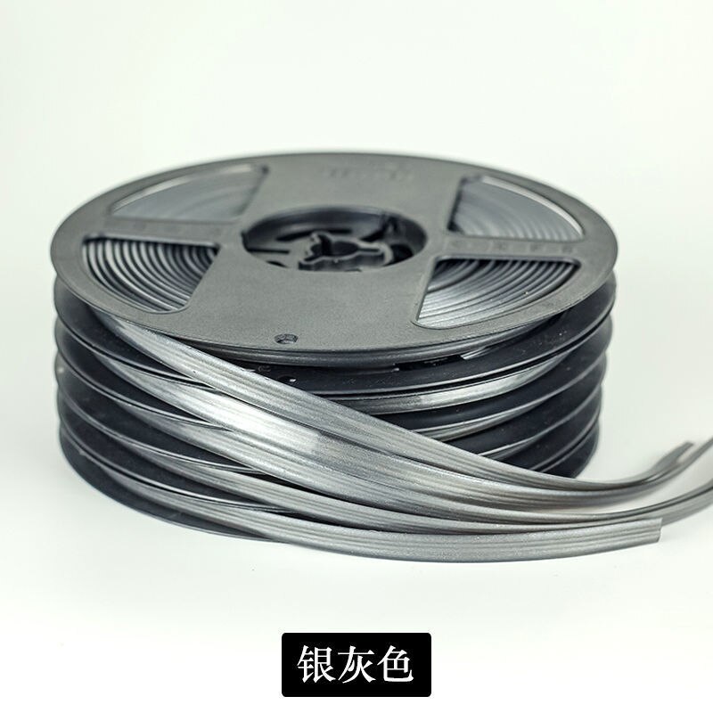 Ceramic Tile Mildewproof Gap Tape Self-adhesive Kitchen Waterproof Sticker Bathroom Beautiful Seam Tape Edge Decoration 1roll 6m: silver gray