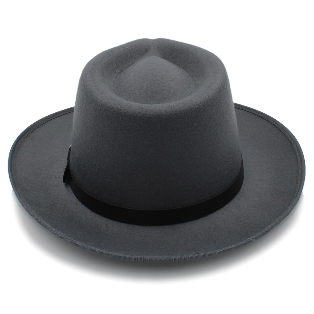 Mannen Vrouwen Wollen Panama Hoeden Brede Rand Fedora Caps Trilby Zonnehoed Klassieke Retro Party Street Style Travel Size Us 7 1/4 Uk L