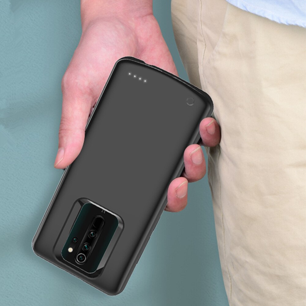 Araceli, 6500 Mah, para Xiaomi Redmi Note 8 8 Pro, funda de batería, cubierta de soporte de teléfono, banco de potencia inteligente para Redmi Note 8 Pro, funda cargador