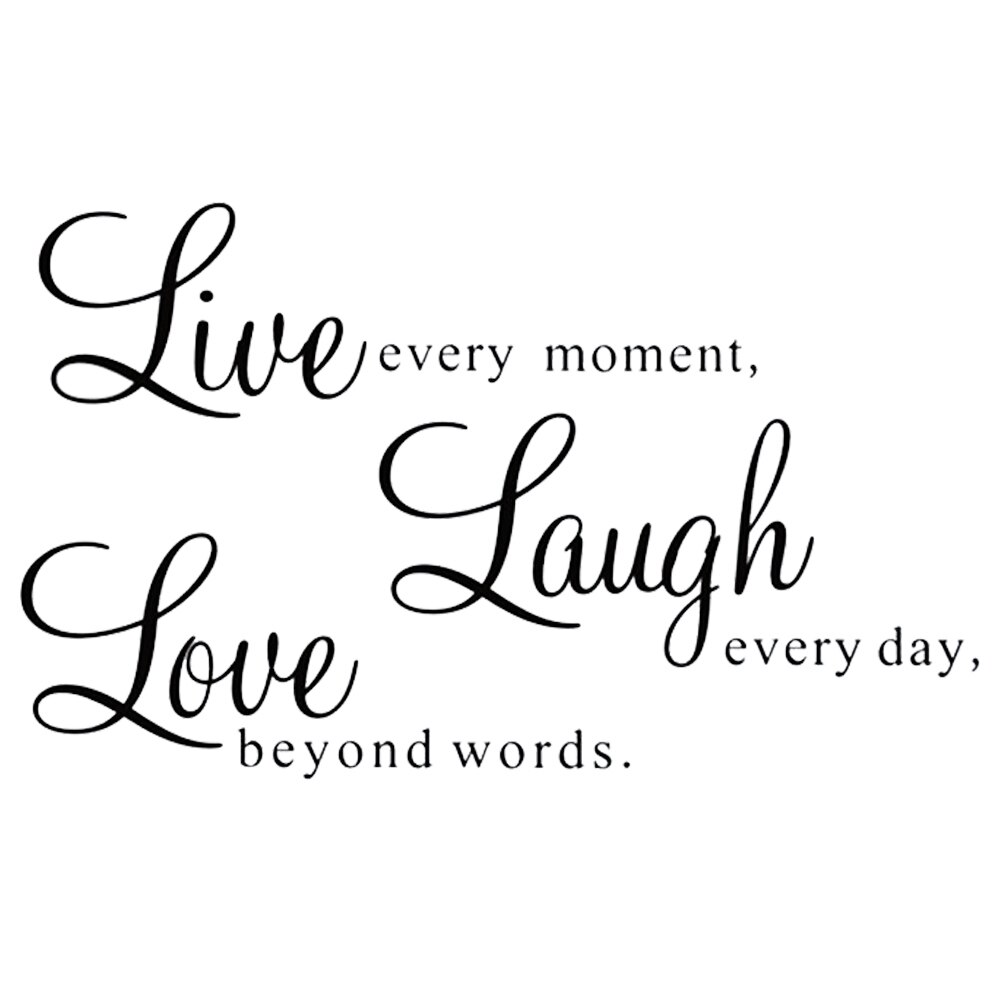 Alphabet Phrase Quotes about Family Life Wall Stickers DIY Art Words Wall Sticker Home Living Room Decoration Wall Decals: 4