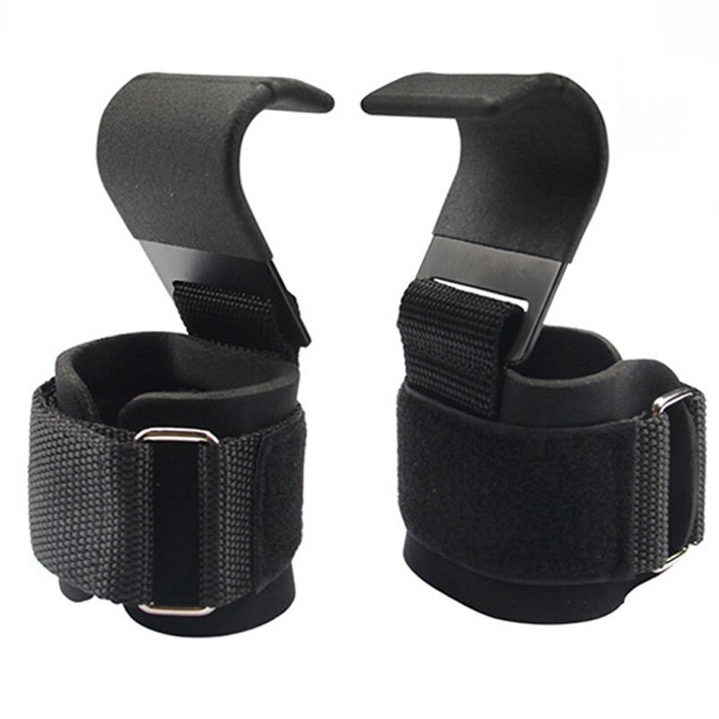 Weight Lifting Hooks Gym Fitness Set Weightlifting Wrist Straps Gloves Pull-ups Power Lifting Grips Training Booster Equipment
