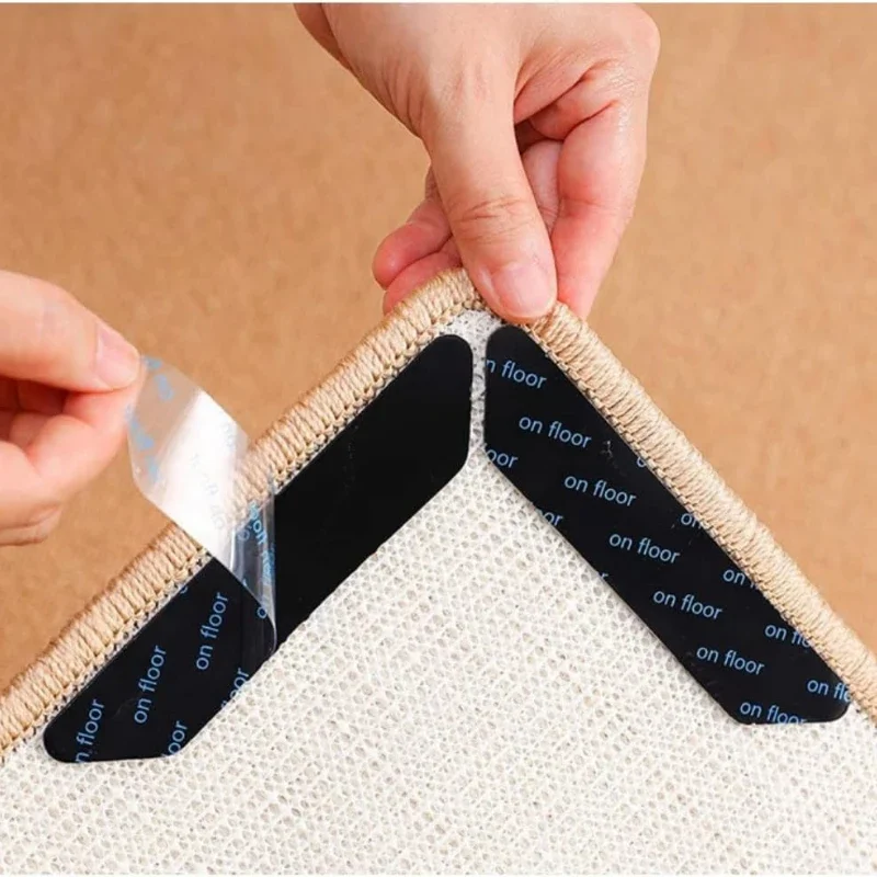 Anti Slip Teppich Band Teppich Aufkleber Wiederverwendbare Selbst-klebe Anti Curling Feste Teppich Patch Matte Band Greifer Ecke Pad