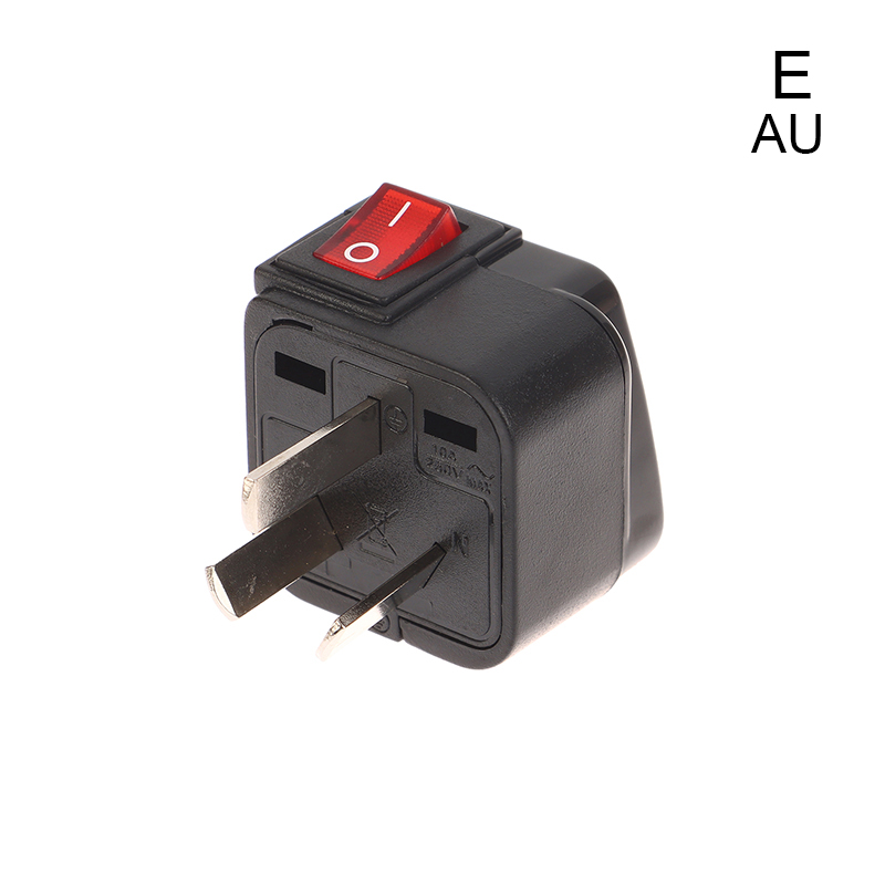 Universele Amerikaanse VS Europese UK EU AU Reizen Stekker Adapter 10A/13A 250 V Stopcontact Met aan/uit Schakelaar