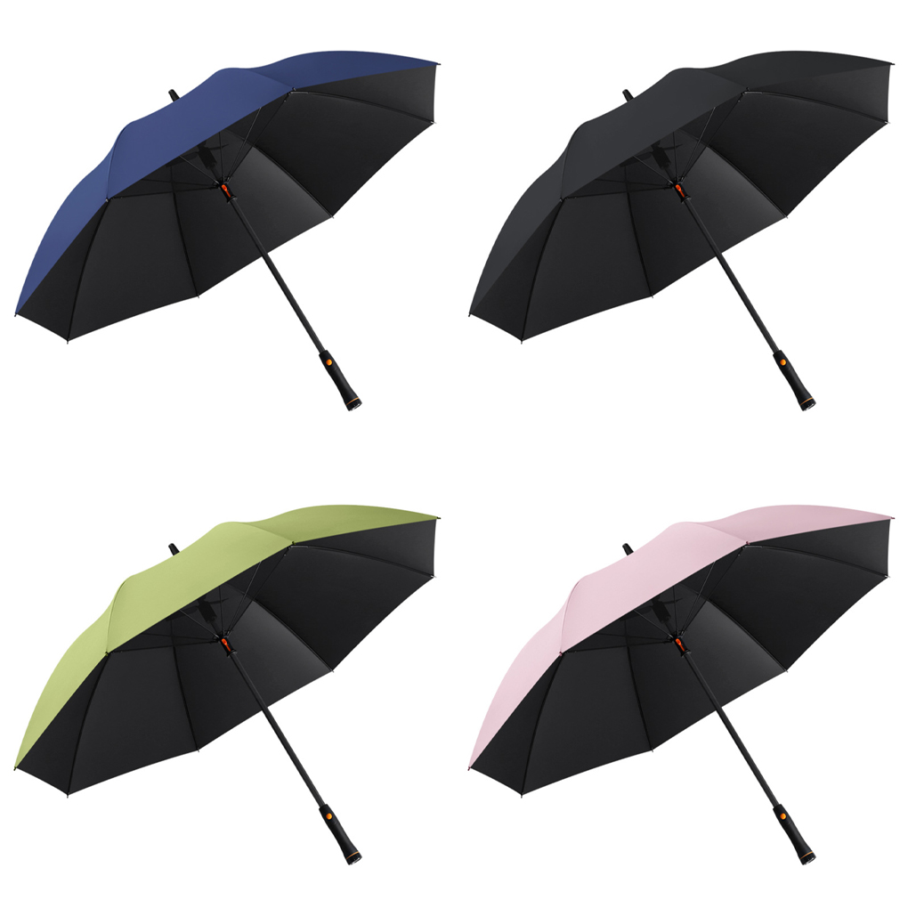 Ajoaniyauboedad Grote waaierparaplu 100% UV-blokkerende parasol Wind- en waterbestendig Lange steel 양oji UV-bescherming Strandgolfparaplu