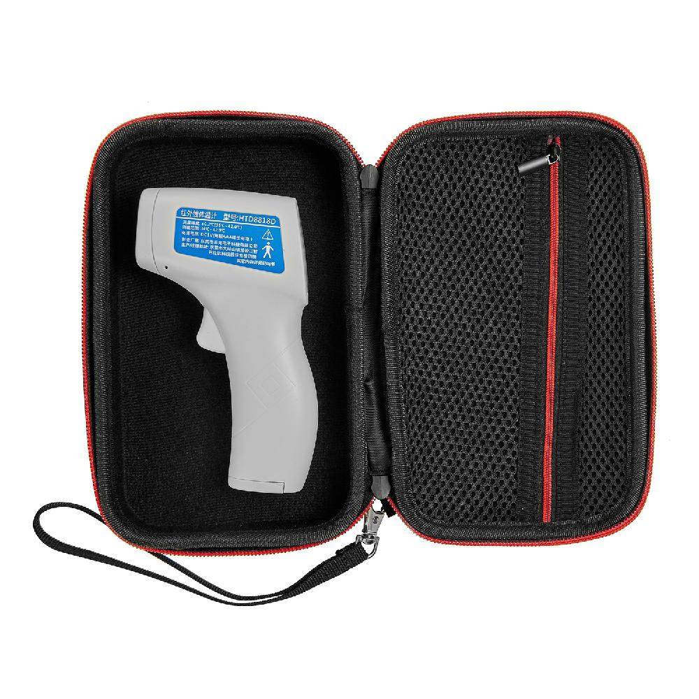 Forehead Thermometer Storage Case EVA Shockproof Protective Non Contact Infrared Thermometer Carrying Storage Box Organizor