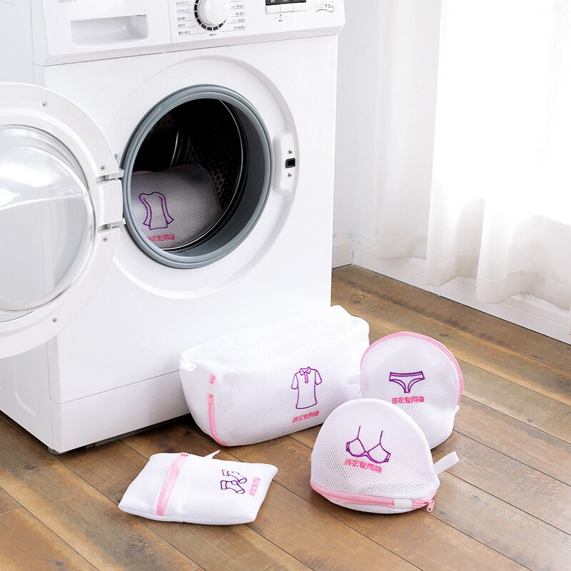 Sacs de lavage à fermeture éclair | Pochette de lavage pour vêtements, protection de soutien-gorge et sous-vêtements, paquet de linge, boîte pliable, délicate pour Machine à laver