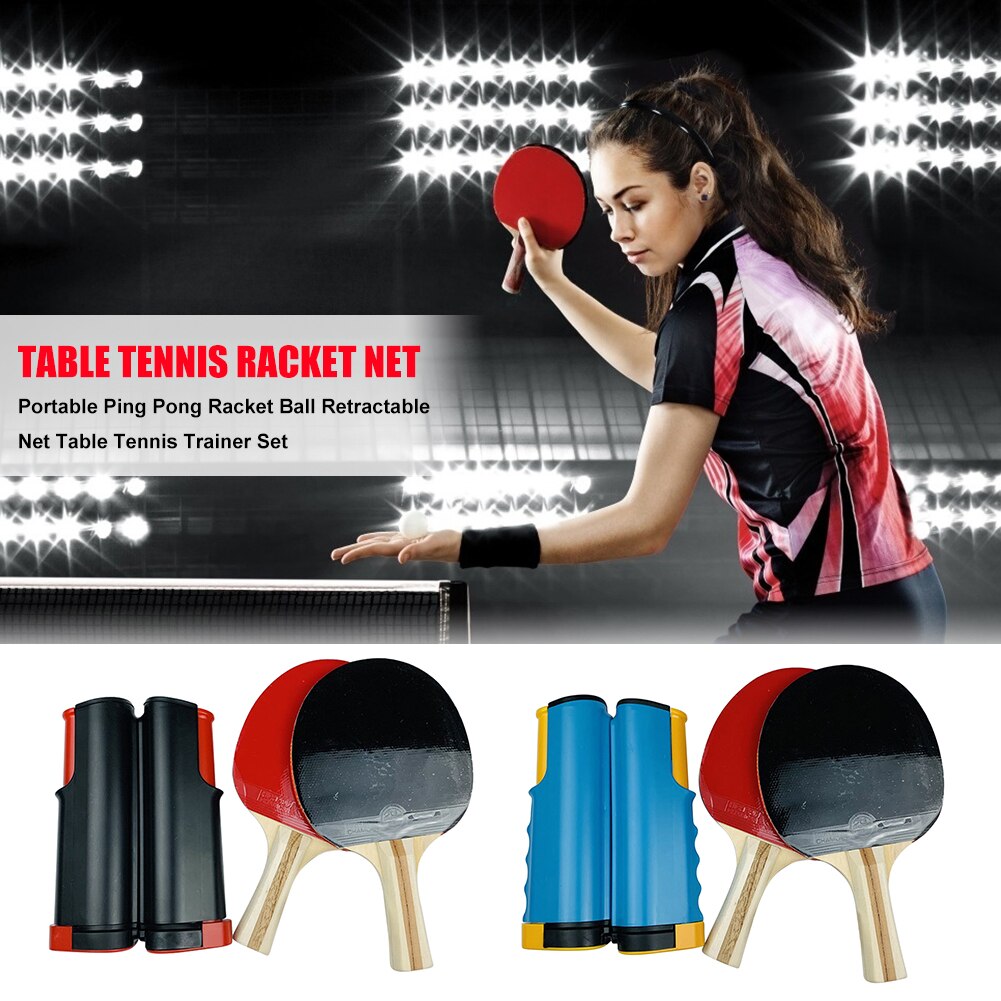 1 PairTable Tennis Paddle Pingpong Exercise Training Accessories Tennis Trainer Ball Machine Rackets Padel Robot Flexible Shaft