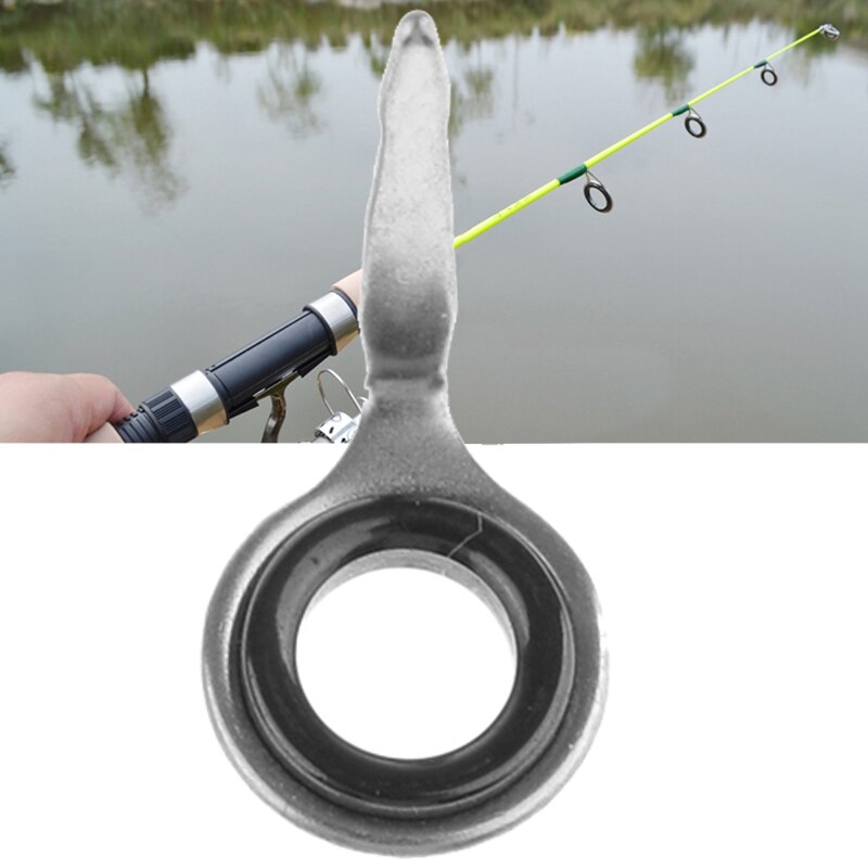 40 pièces 4 tailles canne à pêche pôle Guide anneaux yeux ensemble en acier inoxydable en céramique anneau supérieur leurre outil réparation accessoires de pêche