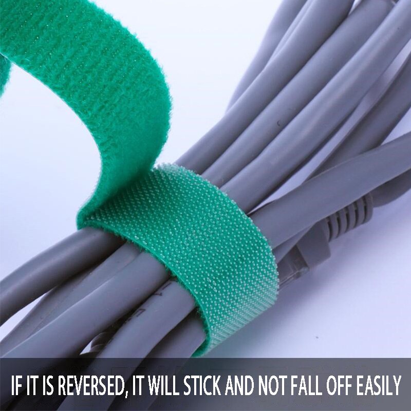 5M USB Cable Organizer Digital Cable Holder Protector Free Cut Wire Management velcro cable tie for PC Laptop Mouse Phone Cord