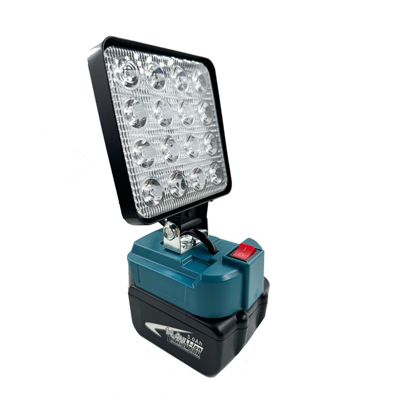 Luz LED de trabajo inalámbrica para Makita, batería de iones de litio de 18V, herramienta de emergencia portátil, linterna de Camping, focos con interruptor