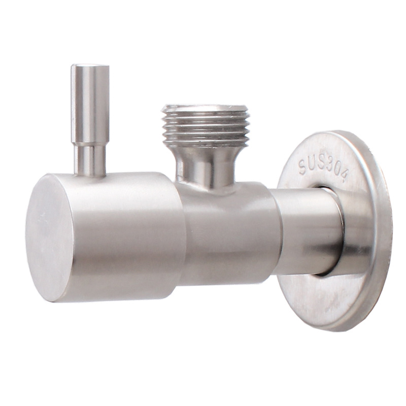 Solid 304 stainless steel Angle Valves 1/2"Male x 1/2" Male Bathroom Bidet Valve Faucet filling valve Bathroom Accessories