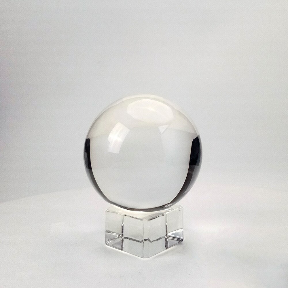 Bola de cristal transparente con soporte, bola de cristal K9 de con soporte para fotografía: 50mm