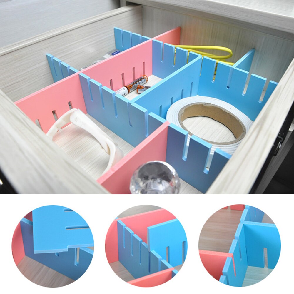 Justerbar borddeler makeup skab makeup organizer skab opbevaring skuffe opdelere skab organizer