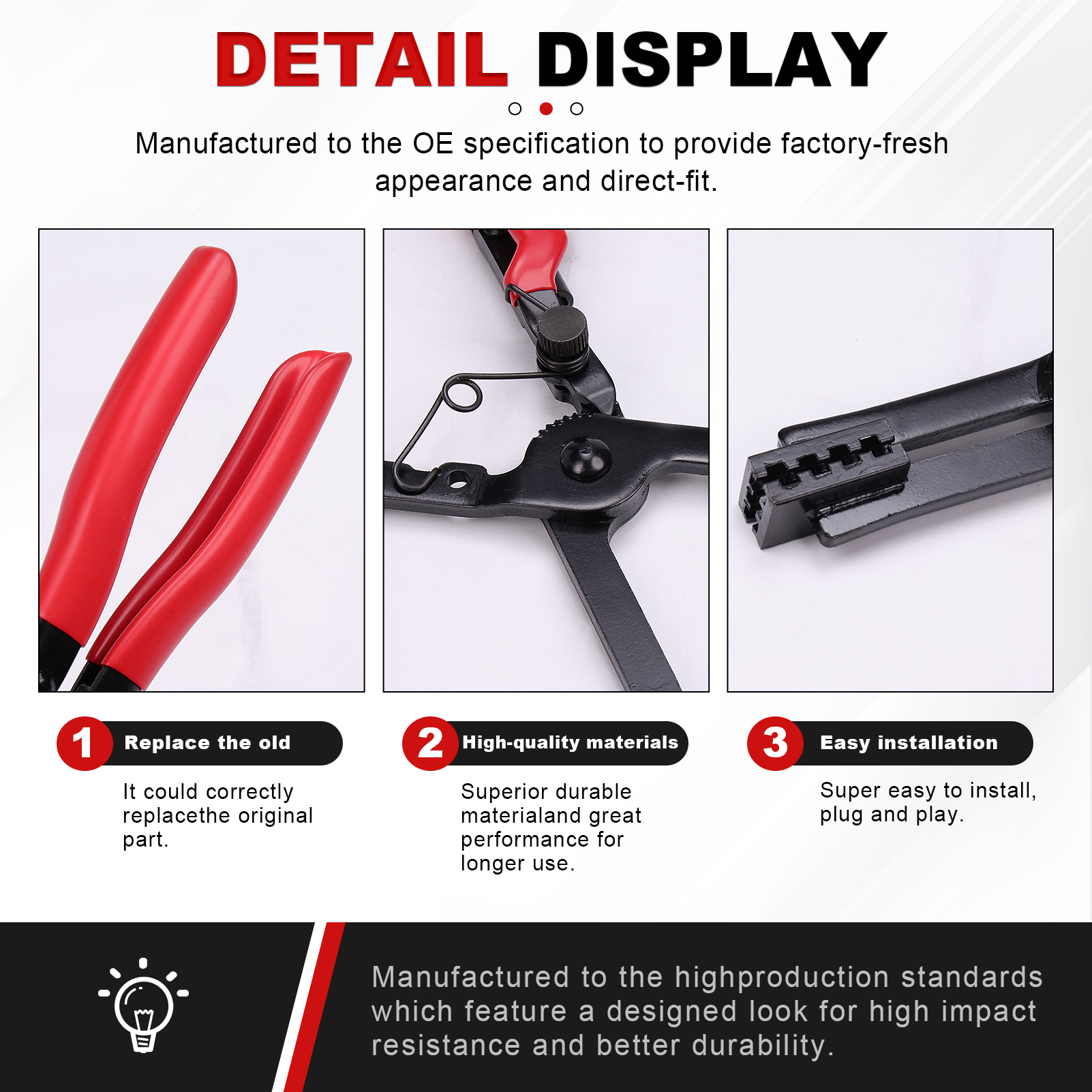 Universal Adjustable Clamp Tool for Automotive Hose Pipes Reach Hose Clamp Pliers Set Fuel Oil Water Hose Auto repair Tools