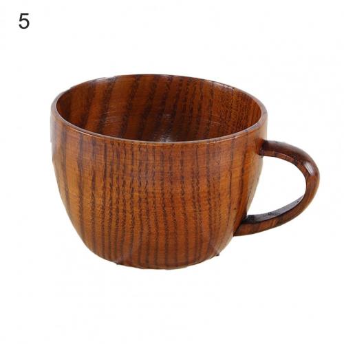 Wooden Cup Reusable Tea Coffee Milk Wine Heat Insulation Water Drinkware Water Cup Kitchen Bar Drinkware Water Bottle: 05