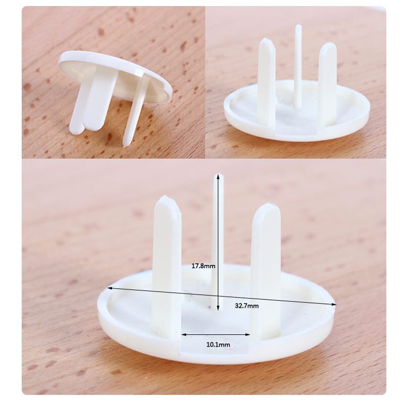100 Uds. Tapa de enchufes de 2/3 agujeros para enchufes eléctricos de bebé, enchufe de salida, tapones protectores de seguridad eléctricos para niños, tapas protectoras