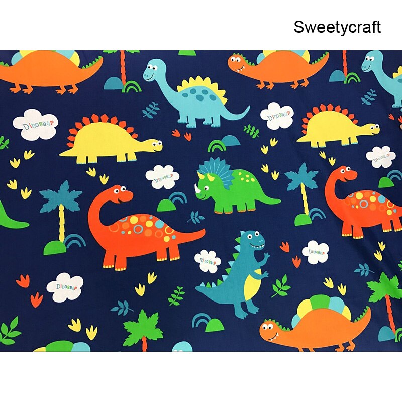 160cm*50cm bomullstyg dinosaurietyger gör-det-själv sömnad quiltning sängkläder kläder babyklänning lapptäcke tyg barn handarbete trasa: Bomullstyg 1 / 100 x 160cm