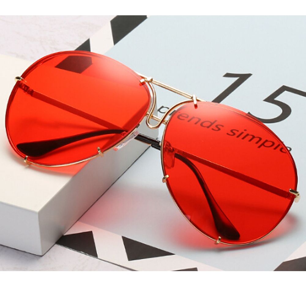 Oversized Cat Eye Zonnebril Vrouwen Zonnebril Flat Top Grote Vrouwelijke Brillen Frame Driver Bril Auto Accessoires: 6
