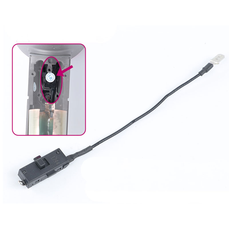 Para Dyson HD01/0203 cable de alimentación para secador de pelo, filtro, carcasa del cuerpo principal, bisel frontal, piezas de repuesto de actualización del botón del interruptor de manija: Transparente