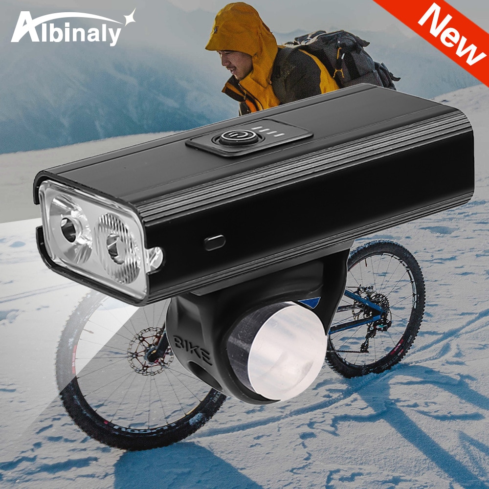Wasserdichte Fahrrad Licht Super Helle T6 LED Fahrrad Lampe USB Aufladbare Radfahren Vorderseite Lampe 4000 MAh Reiten Anti-Blendung scheinwerfer