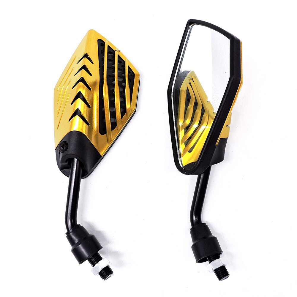 10mm Universal ATV acessorios Motocross parts dirt pit bike Motorbike Rear view mirrors moto motorcycle rearview Mirror: Gold
