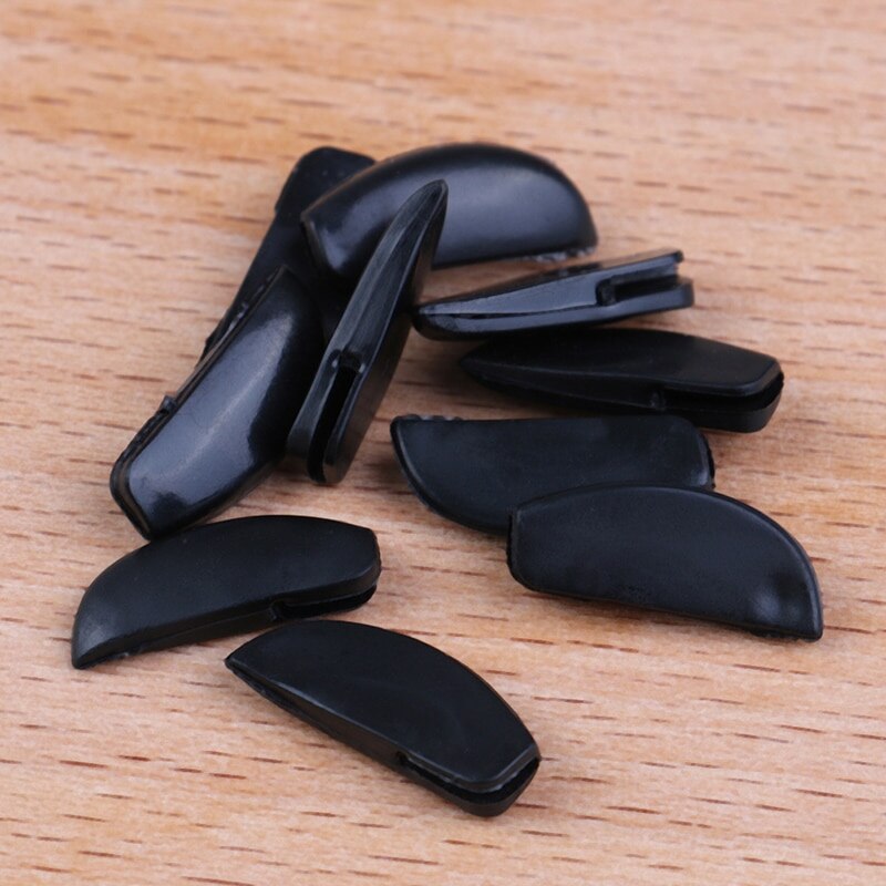 5 Pairs/set Anti-slip Silicone Nose Pads For Eyeglasses Glasses Frame Stick On Nose Pad Eyewear Accessories: Black