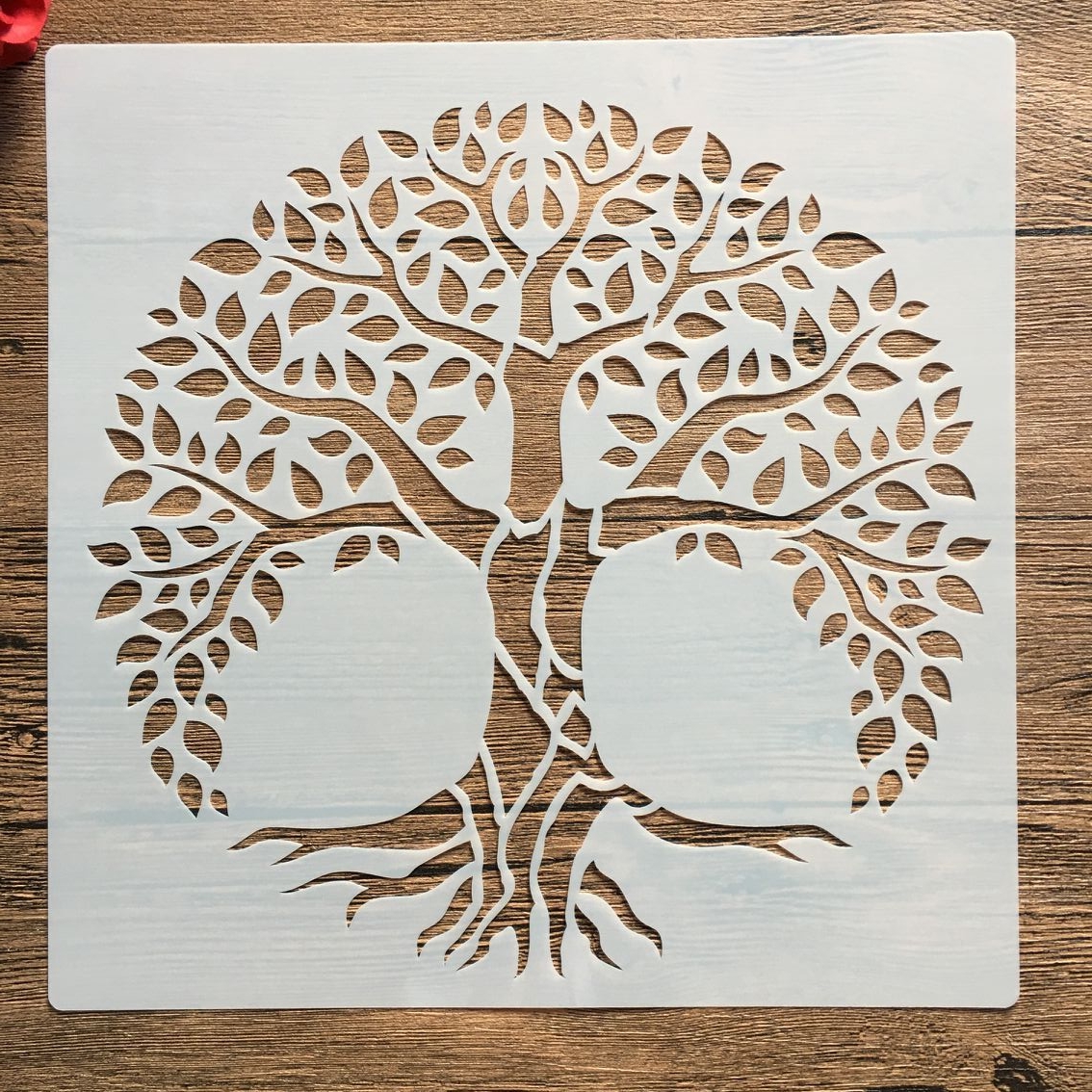 30 * 30cm size diy craft life Tree mold for painting stencils stamped photo album embossed paper card on wood, fabric,wall: 46
