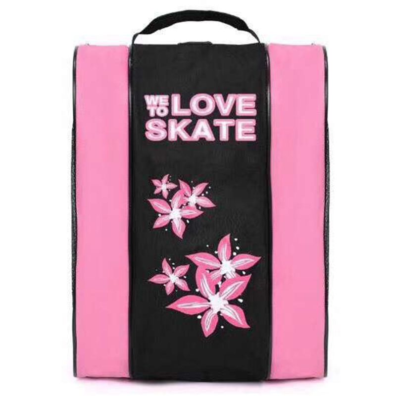 Ijs rolschaatsen schaatsschoenen schouderriem draagtas houder koffer drielaags: Rood