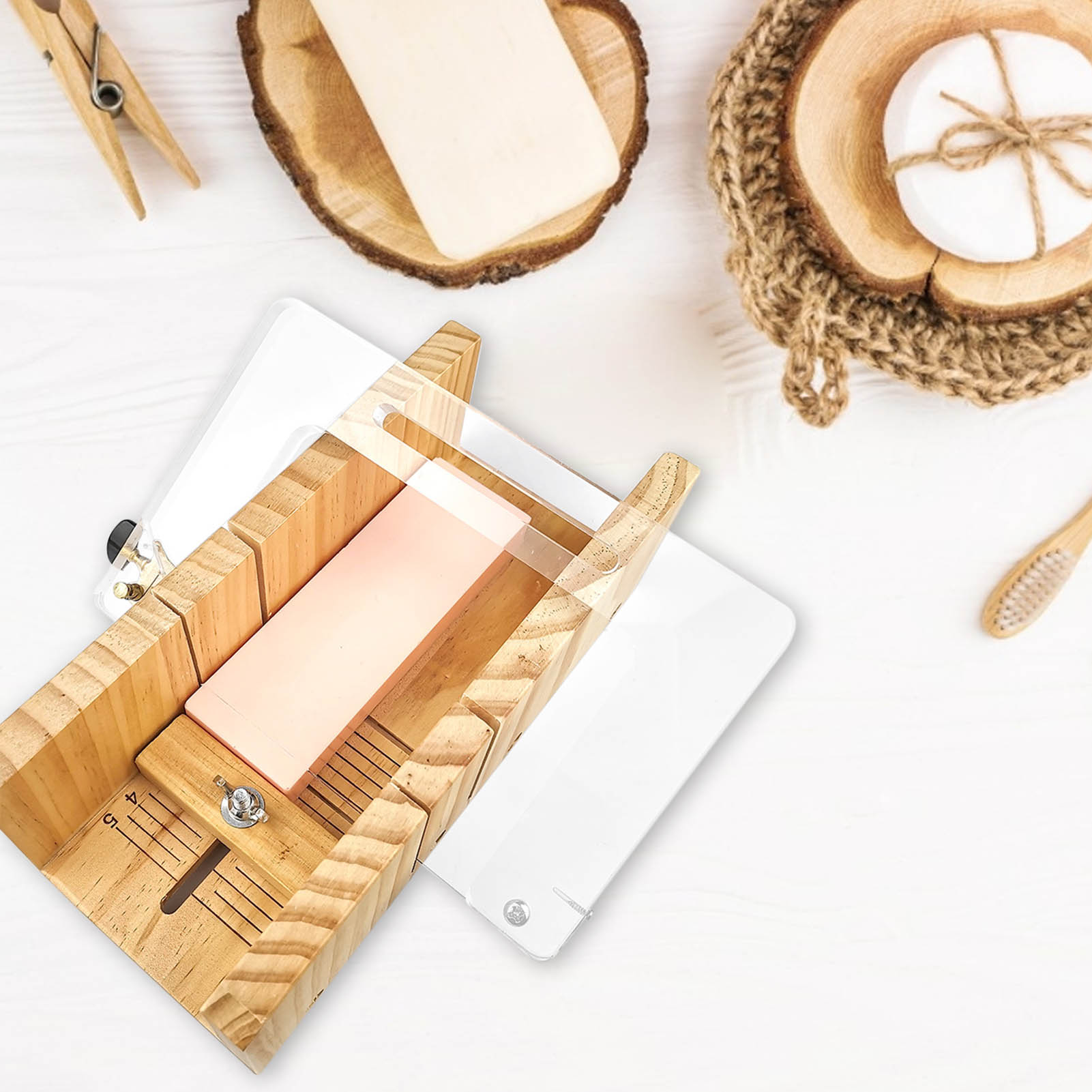 Acrylic Soap Cutter Set Adjustable Handmade Soap Cutting Tool Kit Like-minded