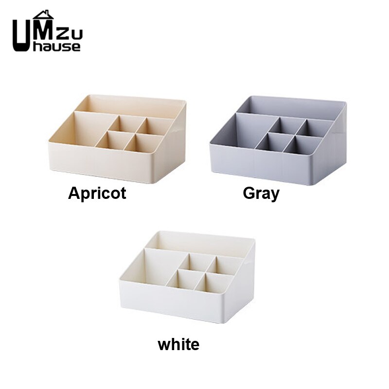 Organizador de cosméticos, cajas de almacenamiento de escritorio, mesa sólida, organizador de oficina en casa, caja de plástico, recipiente para joyas de maquillaje, divisor de cajón