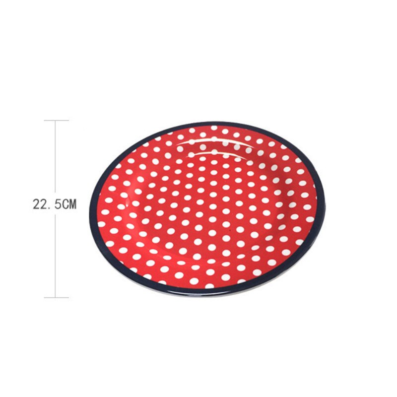 Assiette à fruits en mélamine 9 pouces, assiette à collation créative épaissie, plats à gâteau de Dessert, plateau à pâtisserie de Restaurant, vaisselle de cuisine