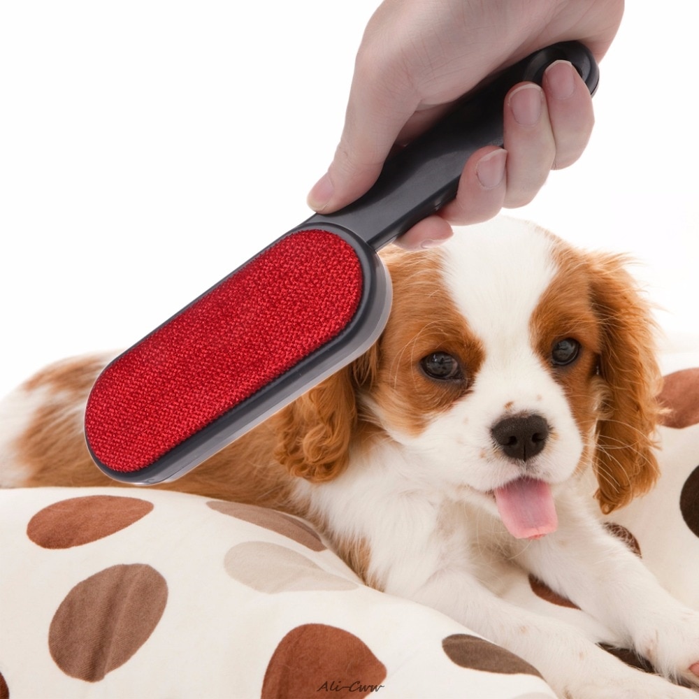 1Pc Pet Hond Kat Haar Remover Draagbare Dubbelzijdig Borstel Voor Honden Katten Kleding Sofa Stof Verwijderen Huisdier levert