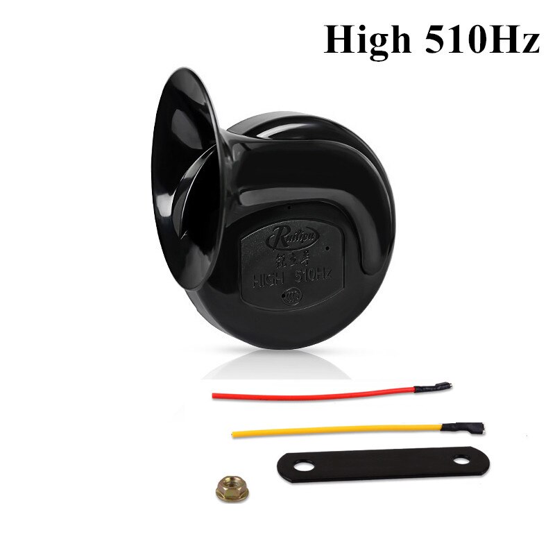 12V Snail Horn Loud Voice Speaker Air Horn Auto Car Motorbike Alarm Universal Mini Loud Electronic Motorcycle Horns Speakers: 1 Pcs High 510Hz 12V