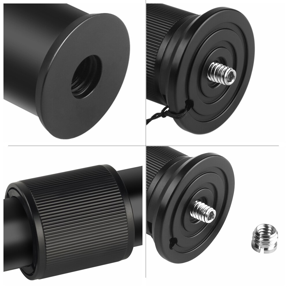 Handheld Tripod Extension pole Mount Monopod Extender Rod Stick for DSLR SLR Cameras Tripod Center Column Tube Bar Accessories