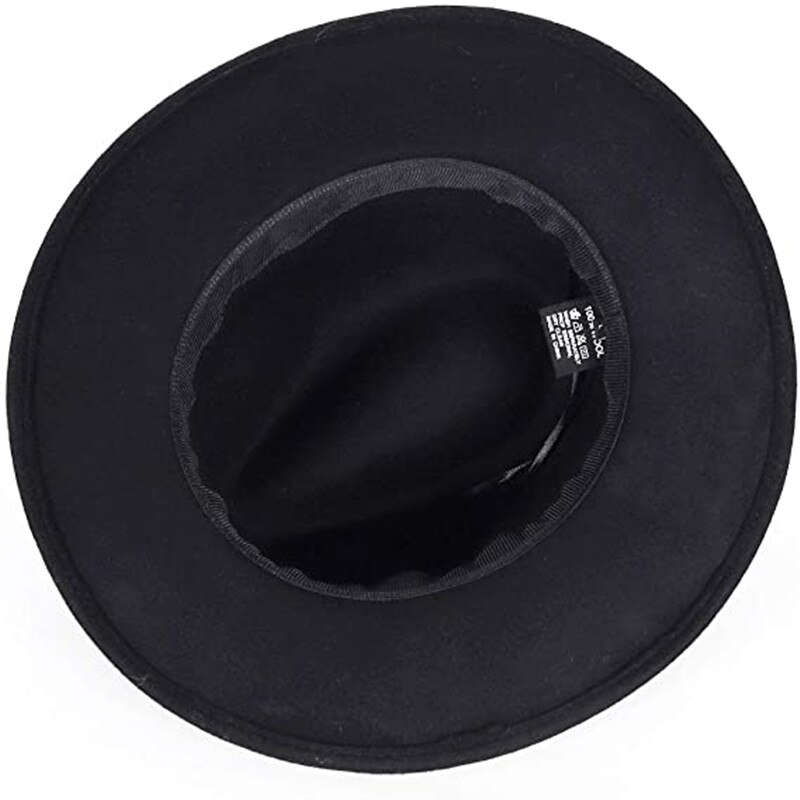 Ademend Effen Kleur Klassieke Zwarte Elastische Fedora Hoed Unisex Wolvilt Jazz Hoeden Mannen Vrouwen Brede Rand Panama Trilby cap