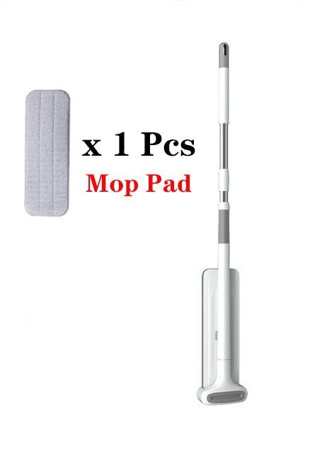 Floor Mop Magic Squeeze Flat Cutting Mop Hands Free For Wash Floor Household Kitchen Floors Cleaning With Microfiber Squeeze Mop: 1mop 1Mop pad