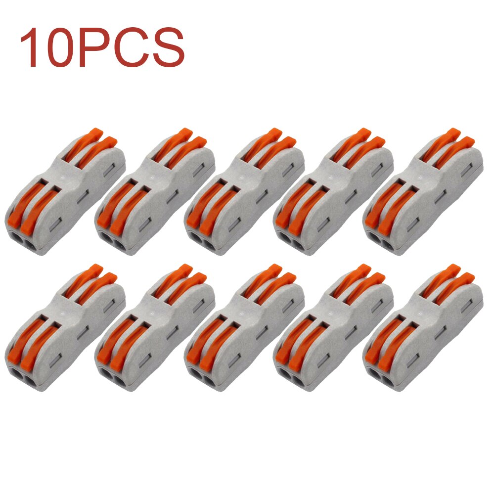 10 Pcs Universal Heat Resistant Electrical Cable Insulation Fast Wire Connector Terminal Luminaire Lighting Power Supply Home