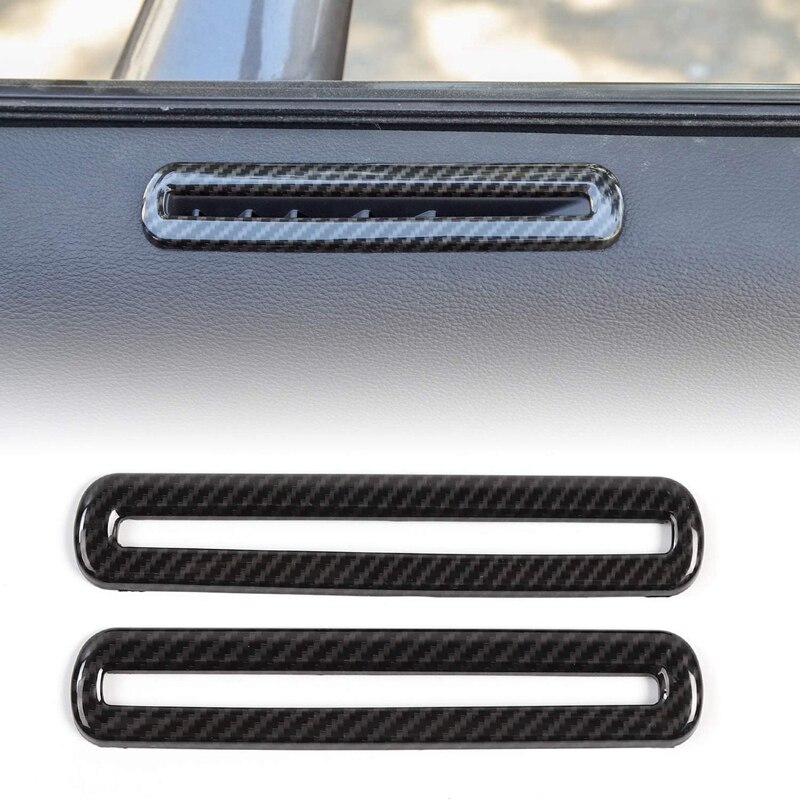 Car Door Air Condition Outlet Exhaust Decoration Cover Accessories for Dodge Challenger +