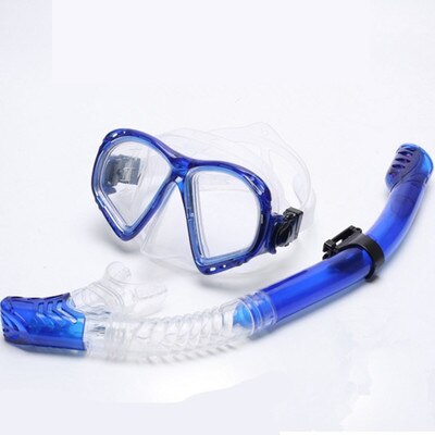 Vol Droge Snorkel Anti-Fog Duikbril Set Anti-Fog Galvaniseren Duikbril Zwembril: Blauw