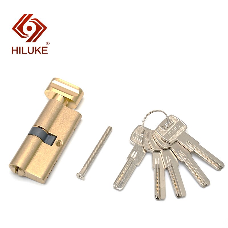 HILUKE RTC70.5C 70mm European standard lock cylinder security door copper alloy lock core hardware