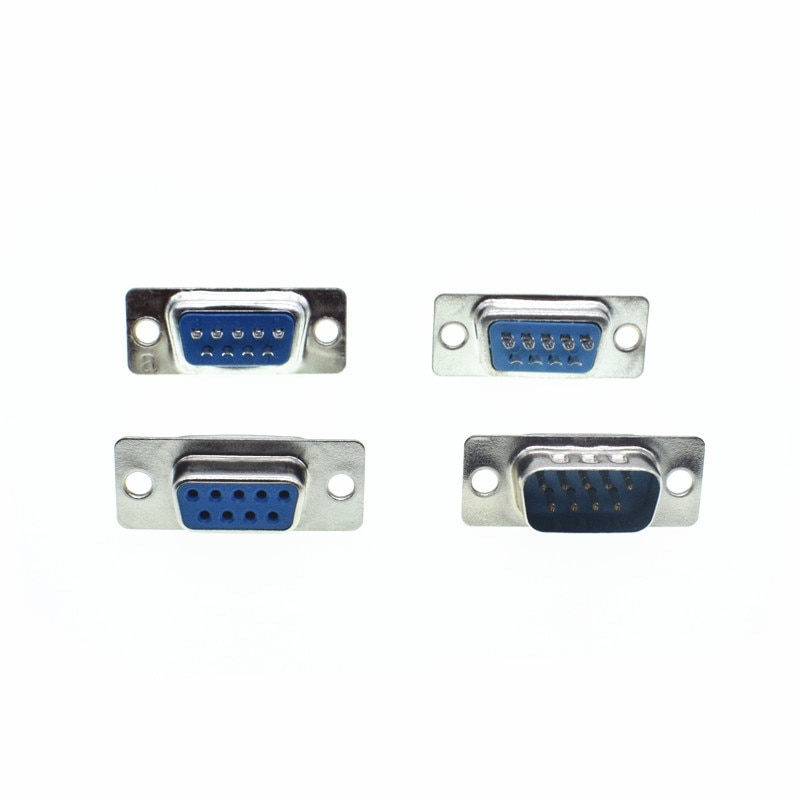 RS232 Serial Port Anschlüsse DB9 Weiblich Männlich Buchse Shell Kunststoff Stecker Stecker 9pin COM Buchse Adapter