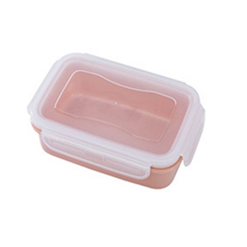 Newly Mini Home Round/Square Plastic Refrigerator Crisper Kitchen Food Storage Sealed Box Kitchen VA88: Red