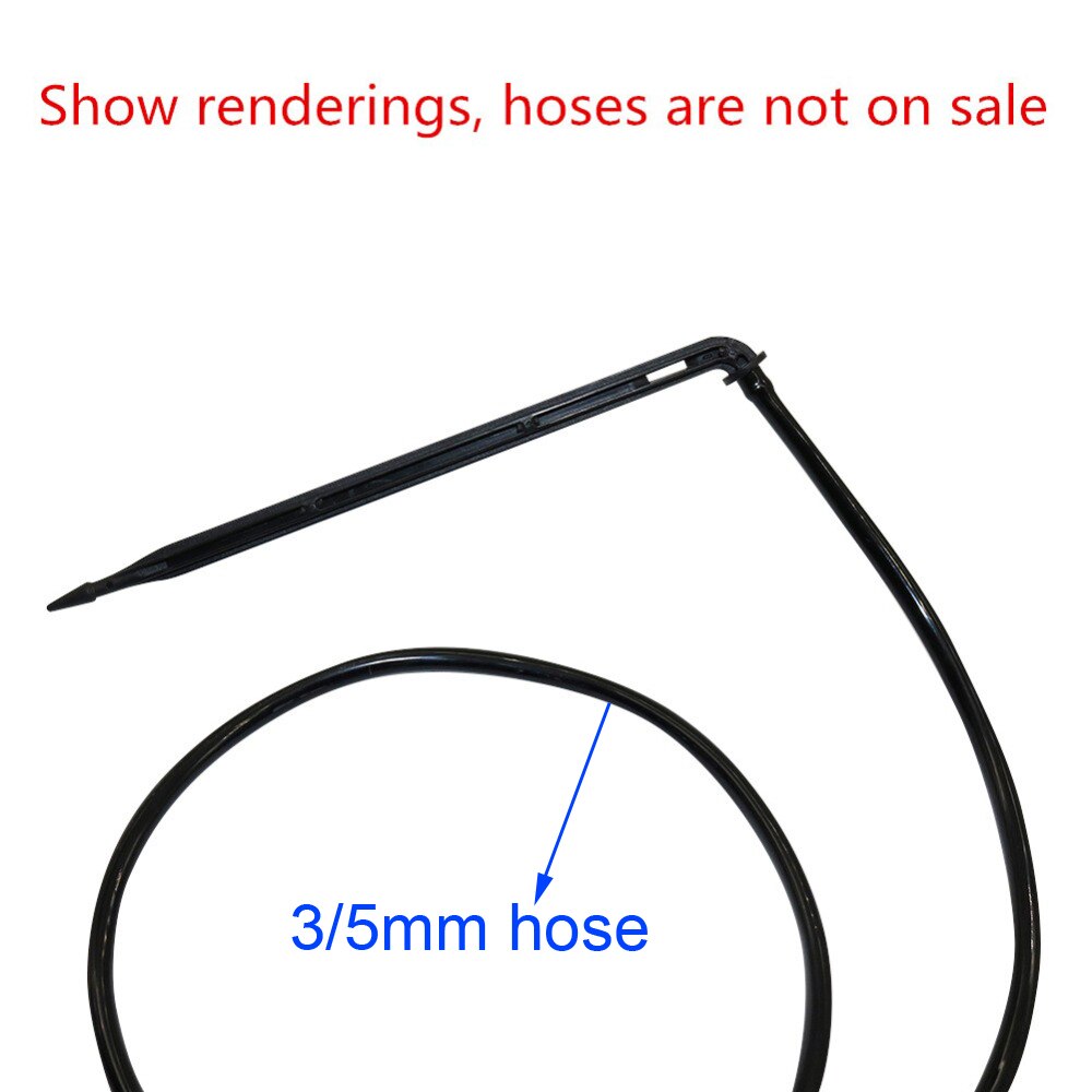 600 Pcs 3 Mm Gebogen Pijl Druppelaar Micro Drip Emitter Tuin Irrigatie Apparatuur Sprinkler 3/5 Mm Slang Tuinieren apparatuur