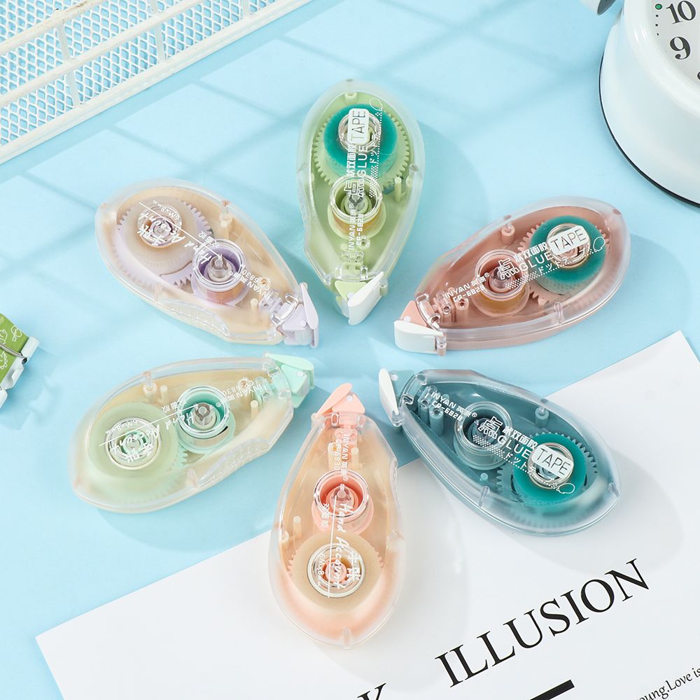 8mmx 6m Double Sided Adhesive Paper Tape Dot Liner Tape Glue Scrapbooking Crafts Adhesive Office School Supplies Stationery