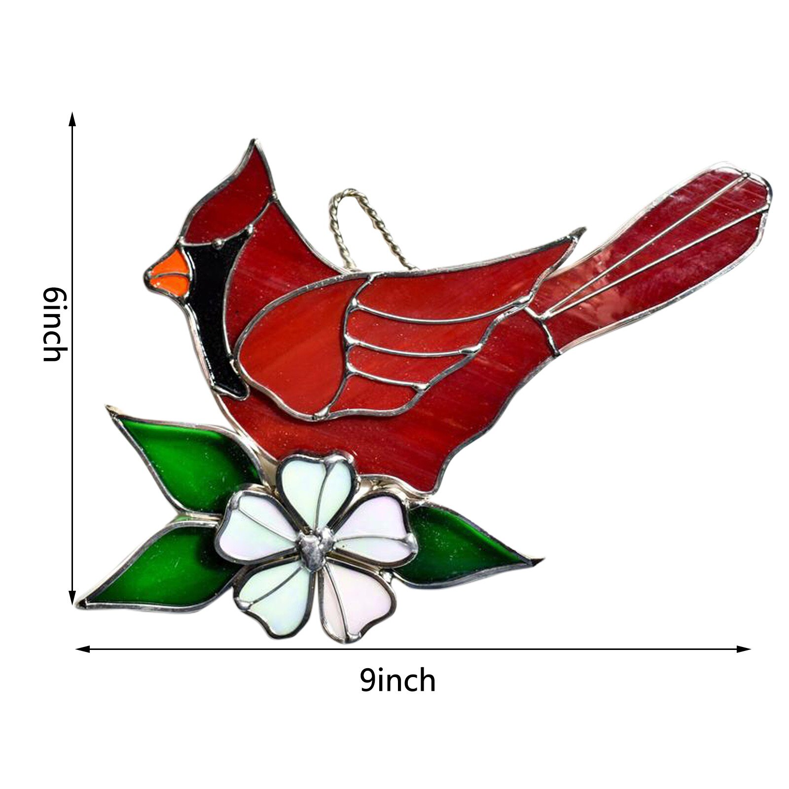 Mini Stained Bird Glass Window Hangings Acrylic Wall Hanging Birds Decor Room Accessories Scandinavian Decor Mothers Day: D