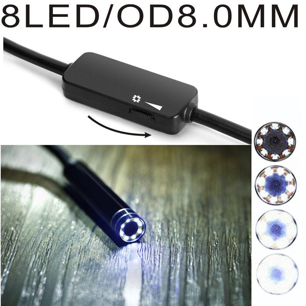 Caméra USB d'endoscope d'android HD de lentille de 8mm Type d'appareil-photo de Tube dur d'inspection d'endoscope d'usb de C pour l'endoscope de téléphones de Huawei